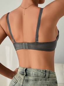 4 件装女士舒适多色透气钢圈柔软半罩杯纯色文胸内衣胸罩