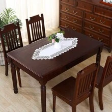 1PC, Đường chạy bàn đơn giản bằng polyester, Thiết kế ren hòa tan trong nước tinh tế, Đường chạy bàn cà phê macrame, Bố trí tiệc cưới thanh lịch theo phong cách Boho, Đường chạy bàn ngoài trời mùa hè theo phong cách trang trại, Trang trí nhà bếp gia đình. - trắng - Xem 8