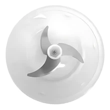 Mini Processador Elétrico de Alimentos Portátil com 3 lâminas de aço inox USB 250ml - Branco - Visão 6