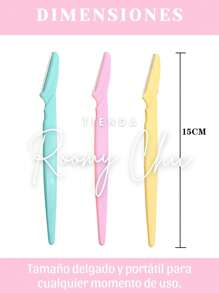 ROOMY CHIC Set 30 Y 60 Navaja Perfilador Para Cejas Afilada De Acero Inoxidable Depilador De Cejas Y Removedor De Vello Navaja De Afeitar El Vello Facial Modelado De Cejas Y Barba Para Hombres Y Mujeres Cuchillas De Afeitadora De Cejas Y Depiladora Facial Herramienta De Exfoliación Rasuradora De Cejas Kit De Herramientas Para Dar Forma A Las Cejas Para Principiantes Herramientas De Maquillaje Unisex Kit De Depilación Profesional Moldeador De Cejas Navaja De Afeitar Navaja De Afeitar De Acero Inoxidable Con Mango Derecho Y Tapa De Seguridad Belleza y Salud Utensilios de belleza Herramientas de Maquillaje Utensilios para cejas y pestañas - Sirena - Ver 3