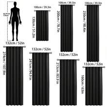 1 件带扣遮光多功能窗帘杆袋，遮阳遮光窗帘适用于卧室、客厅、阳台、凸窗和其他装饰房间隔断