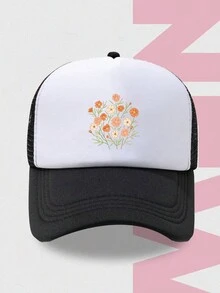 1 chiếc mũ chống nắng in hoa nhiều màu có thể điều chỉnh, mũ chống tia UV cho nữ, phù hợp cho cả nam và nữ, ngoài trời, du lịch, giải trí, thể thao - Nhiều màu - Xem 1