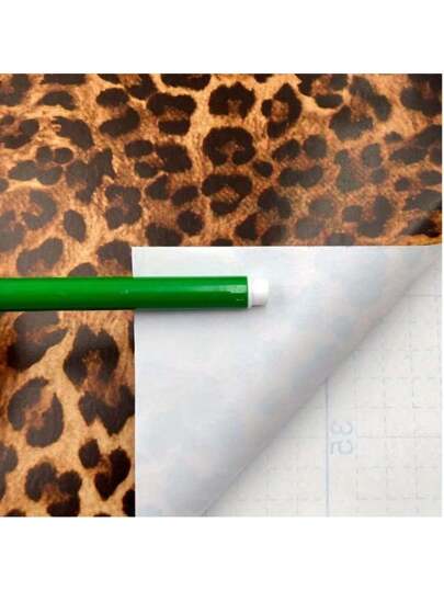 Leopard Print Self-Adhesive Vinyl Wallpaper - Detachable Texturized Contact Paper With Drop Match Pattern, Waterproof Peel And Stick Wall Covering For Living Room, Bedroom, Kitchen Renovation,Renovation Stickers Peel Wall Panels,Wall Paper, Wallpapers,Spring Decoration Items Refresh Your Home,Rama Decoration Stickers Gifts Birthday Graduation view 6