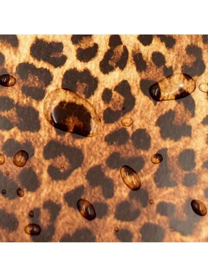 Leopard Print Self-Adhesive Vinyl Wallpaper - Detachable Texturized Contact Paper With Drop Match Pattern, Waterproof Peel And Stick Wall Covering For Living Room, Bedroom, Kitchen Renovation,Renovation Stickers Peel Wall Panels,Wall Paper, Wallpapers,Spring Decoration Items Refresh Your Home,Rama Decoration Stickers Gifts Birthday Graduation view 7