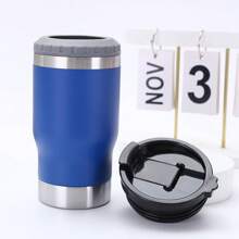 Stainless Steel Thermal Cup Drink Holder Bottle Can With Opener 420ml - 藍色 - 查看 1