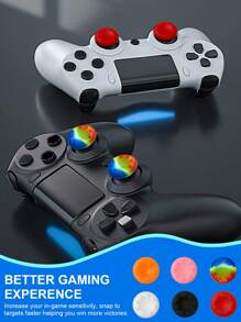 4 piezas Tapas de agarre del joystick de silicona para controles de PS3/PS4/Xbox One/Xbox 360 - Multicolor - Ver 6
