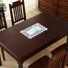 1PC, Đường chạy bàn đơn giản bằng polyester, Thiết kế ren hòa tan trong nước tinh tế, Đường chạy bàn cà phê macrame, Bố trí tiệc cưới thanh lịch theo phong cách Boho, Đường chạy bàn ngoài trời mùa hè theo phong cách trang trại, Trang trí nhà bếp gia đình. - trắng - Xem 16