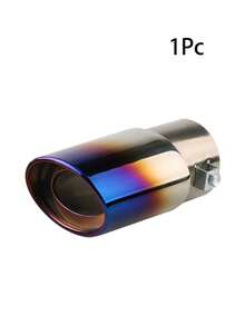 1pc Stainless Steel Car Exhaust Tail Pipe Tip Muffler Tip - Multicolor - View 10