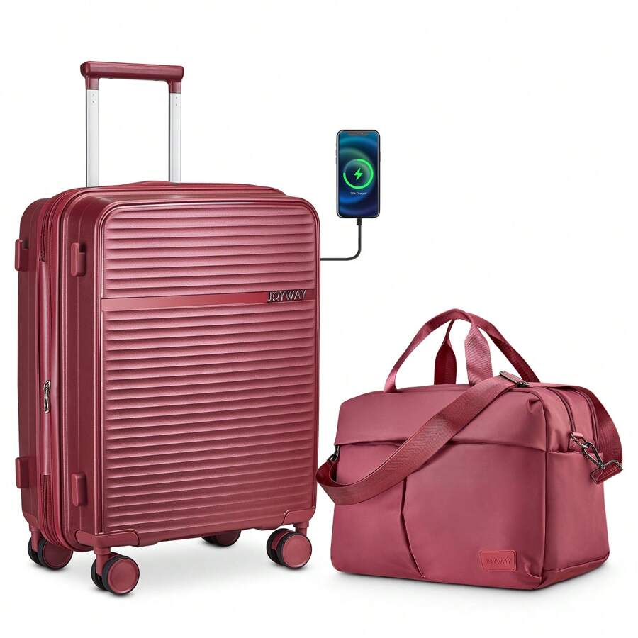 Set Valigie Joyway Rigide In ABS - Espandibili Con Chiusura TSA E 4 Ruote, Colore Bianco - Foto 8