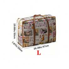 1pc Portable Large Capacity Travel Duffel Bag, Classic Pattern Moving Packaging Organizer, Perfect Home Storage Bag Pencil Case Room Decor  Decor Home Decor Kitchen Wall Decor Bedroom Decor School Supplies School Decor  Decorations   Autumn Decor Festival Decor Room Decor Home Decor Fall Decor Bedroom Decor  Halloween Decor,Room Decor,Christmas Decorations, Halloween, Halloween Decorations,Christmas, Halloween Decor,Christmas Decor,Fall Decor,Christmas Decor,Storage,Organizer - Multicolor - View 11