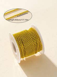 1 卷 450 厘米时尚水钻链，适用于美甲、鞋子、婚纱、杯子和手机壳装饰，制作手链、脚链和其他 DIY 配饰，水钻装饰链 - 彩色 - 查看 19