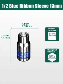 Electric Wrench & Air Gun Socket Bit Set, 8-32mm Hex Screwdriver Bits For Power Drill - Multicolor - View 14