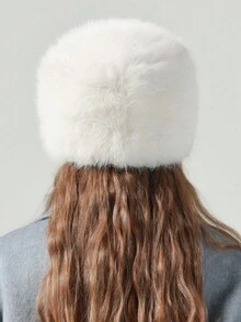 1pc Women's Wool Blend Soft, Thick, Warm Brimless Fisherman Beanie Hat, Suitable For Autumn/Winter Outdoor Activities And Daily Wear