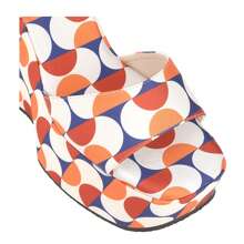 Women's Platform Wedge Sandals Open Toe Ankle Strap High Heel Wedges Heels Pattern Printed Chunky Heeled Sandals Sexy Party Comfort Casual Summer Beach Vacation Shoes - 橘色 - 查看 5