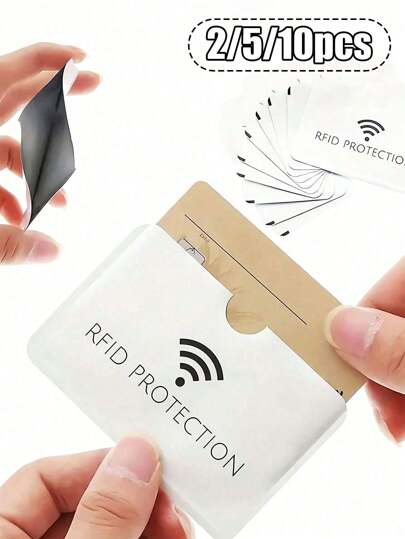 Ultra-Thin RFID Blocking Wallet, Anti-Theft Card Lock, Bank Card Protector, Aluminum Smart Anti-Theft Credit Card Holder, Card Sleeve, Sticker Card Holder, Credit Card Holder, Lightweight And Portable, Credit Card, ID Card, White Collar Holiday Gift, Anniversary Gift, Birthday Gift, Gift Accessories, Gift, Teacher's Day Gift