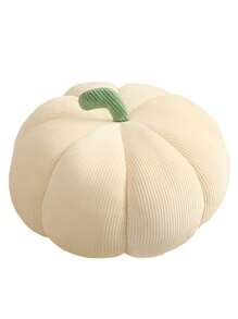 2 种尺寸南瓜抱枕蓬松南瓜形枕头超级南瓜毛绒玩具可爱南瓜枕头 3D 形南瓜装饰适用于汽车卧室沙发家居 - 彩色 - 查看 16