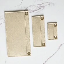 Organisateur de sac à main en feutre de mode, mini organiseur de sac à main pour sac bandoulière, kit de conversion de sac à main pour sac enveloppe pour femmes - Beige - Voir 2