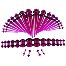 SWANJO 36 件 14G-00G 亚克力耳塞和耳道耳塞拉伸套件耳部扩张穿孔身体首饰