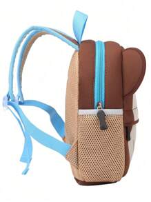 儿童书包 适合女孩和男孩的儿童背包 幼儿园卡通动物学步儿童书包 - 卡其色 - 查看 4