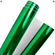 Vinil Adhesivo Espejado Metálico Automotriz 30 Cm x 152 Cm - Verde - Ver 2