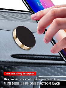 1 pieza Soporte magnético multifuncional mini para celular en el auto para navegación, disponible en rosa dorado/plateado/dorado/negro