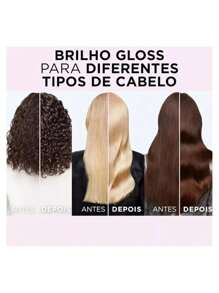 L’Oreal Paris Elseve Glycolic Gloss Kit 200ml Shampoo + Conditioner + Leave-In Cream + Hair Mask - أبيض - مشاهدة 5