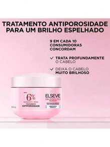 L’Oreal Paris Elseve Glycolic Gloss Kit 200ml Shampoo + Conditioner + Leave-In Cream + Hair Mask - أبيض - مشاهدة 4