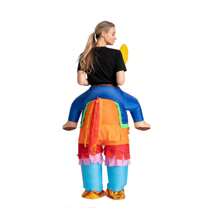 SYNCFUN Inflatable Halloween Costume Ride A Pinata Llama Ride On Inflatable Costume - Adult Unisex One Size - Multicolor - View 5