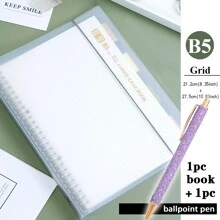 20/26 Holes A5/B5 Pp Loose Leaf Notebook, 1pc Back To School