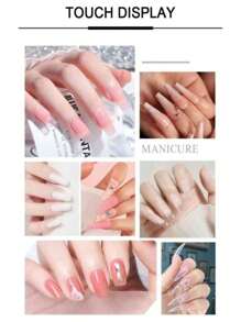 Set de Acrílico 1/2 Oz + Monomero 1 Oz Para Aplicación Uñas Acrilicas - Blanco - Ver 2