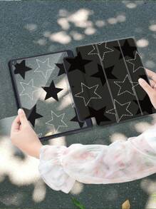 Star Case Compatible With IPad 10.2 Inch 2021/2020 IPad 9th/8th Generation, Tab Cover,With Pen Holder,Supports Automatic Sleep/Wake Lid