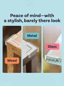 安全护角，软质桌角保护，安全角透明家具桌角保护，适用于家具防尖角。 - 白色 - 查看 6