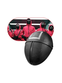 Round 6 Series Mask Cosplay Costume Carnival Halloween - Black - View 1