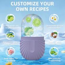 1 pieza en forma de concha Mascarilla Molde - Morado - Ver 4