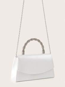 这款闪亮的手拿包适合晚宴和舞会，优雅时尚，是派对、婚礼、舞会和正式场合的完美之选。它可以搭配婚纱、正式礼服、晚礼服和生日礼服。这款时尚的手拿包与女士生日礼服完美搭配，是派对、婚礼、舞会和正式场合的理想之选。它可以搭配节日派对礼服、晚礼服和亮片连衣裙，也可以与舞会配饰完美搭配。 - 白色 - 查看 4