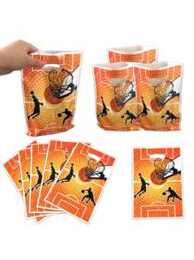 10件/30件/50件/100件篮球扣篮主题派对节日生日礼品袋、礼品包装袋、手提袋、储物袋