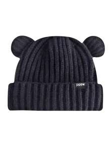 Cappello lavorato a maglia a forma di orsetto, stile 2024, spesso e caldo, antivento, cartone animato, carino, casual, in poliestere, con design a lettere e animali, adatto per l'autunno e l'inverno, Ognissanti - cappello - Visualizzare 11