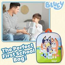 Bluey Backpack Toddlers Cute Rucksack Nursery Preschool Bingo Lightweight Daypack Travel Days Out Sleepovers - A - View 2