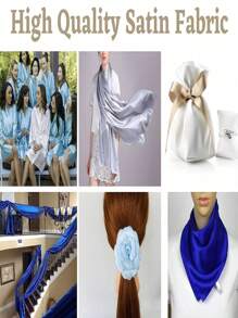 1 pieza Tela de satén púrpura apta para vestido de boda, fiesta de cumpleaños, cena, exterior, decoración de habitación - Morado - Ver 6