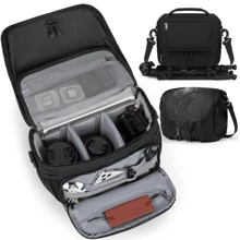 Camera Bag, Professional DSLR/SLR/Mirrorless Camera Case With Tripod Holder Waterproof Camera Sling Bag With Rain Cover Photography Crossbody Bag - màu đen - Xem 7