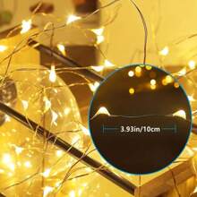 LED 灯串 20m200LED 暖白色白色多色童话灯，USB 电源供电童话灯串，防水银线铜线灯串适用于 DIY 婚礼宿舍、卧室、派对、花卉装饰、生日装饰、校园装饰、节日装饰、庭院花园装饰等