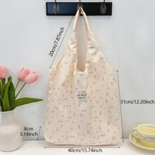 1 件时尚 Sozakka Beaute 印花帆布女士手提包，可重复使用的户外便携式购物袋，大容量单肩包和手提包，洗漱包，适合上学、旅行、度假、婚礼，送给她的最佳礼物 - 彩色 - 查看 11