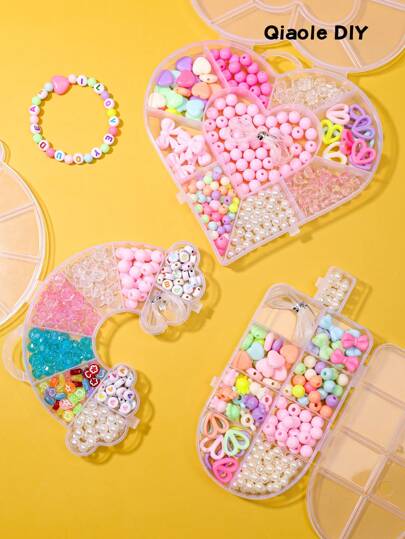 Children's Diy Beaded Handicraft Intelligent Development, Girls' Creative Bracelets, Necklaces, Jewelry, Jewelry Making Gifts