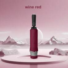 直径125厘米防风自动伞 - 防水防风设计，反光饰边安全设计，10根伞骨便携旅行伞 - 超大號自動傘 - 查看 17