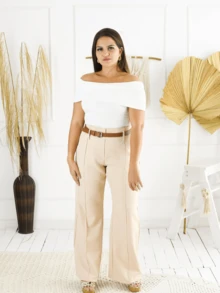 Paola Off-The-Shoulder Blouse - 白色 - 查看 3