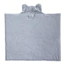 Rain of Love Baby Baby Blanket With Hood Animal Tiger Elephant And Bear - Xám - Xem 4