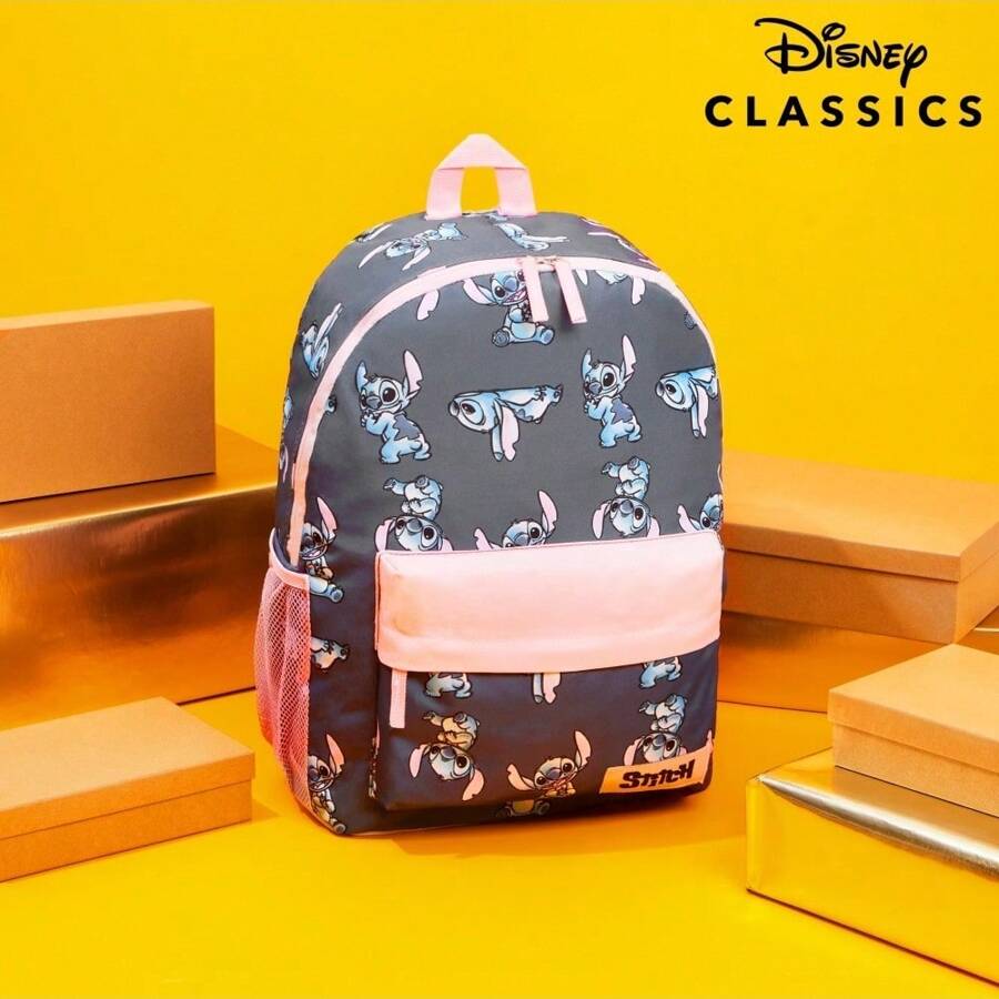 Disney Stitch Backpack Rucksack School Bag Primary Secondary Sports Travel PE Kit Daypack Supplies Gift - A - View 1