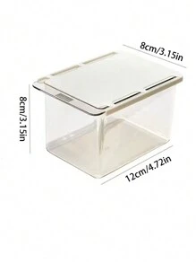 4pcs/2pcS/1pc Wall Mounted Storage Box, Plastic Storage Box, Cosmetics Storage Container, Miscellaneous Storage Box, Mirror Drawer Storage Box - Transparent Adjustable Pull-Out Organizer, Suitable For Bathroom Cleaning Swabs, Lipstick, Headband And Makeup Pads, Bathroom Accessories Organizer, Bathroom Drawer Organizer, For Holiday Beach, Bathroom Collection, Bedroom Collection, Large Capacity,Makeup Bag,Travel Essential - Multicolor - View 6