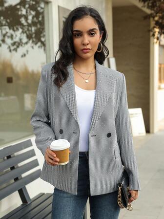 2024 Winter New Design W24012 Glittery Casual Party Women's Blazer Jacket