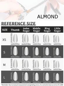 用 10 件简单的手工制作中号杏仁形金属白色欧式假指甲套装增添一丝浪漫气息，极简主义纯色百搭波西米亚风优雅全覆盖丙烯酸按压白色指甲，适合女士和女孩经典婚礼指甲，配有 1 个迷你指甲锉和 1 张粘性标签 - 白色 - 查看 8